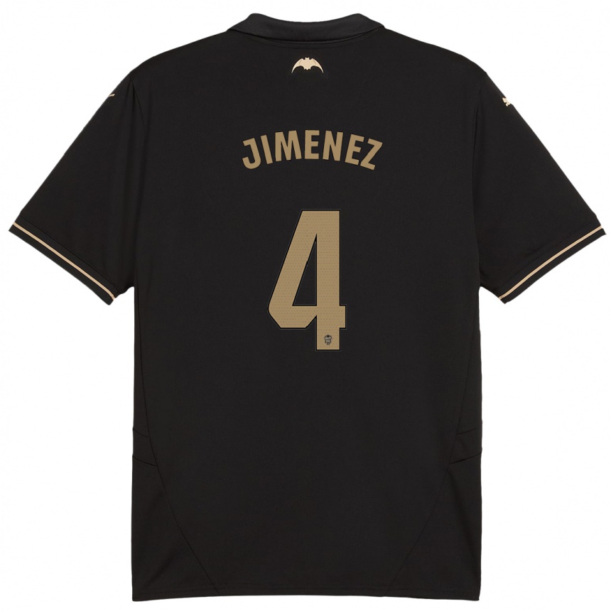 Enfant Football Maillot Maria Jimenez #4 Noir Tenues Extérieur 2024/25