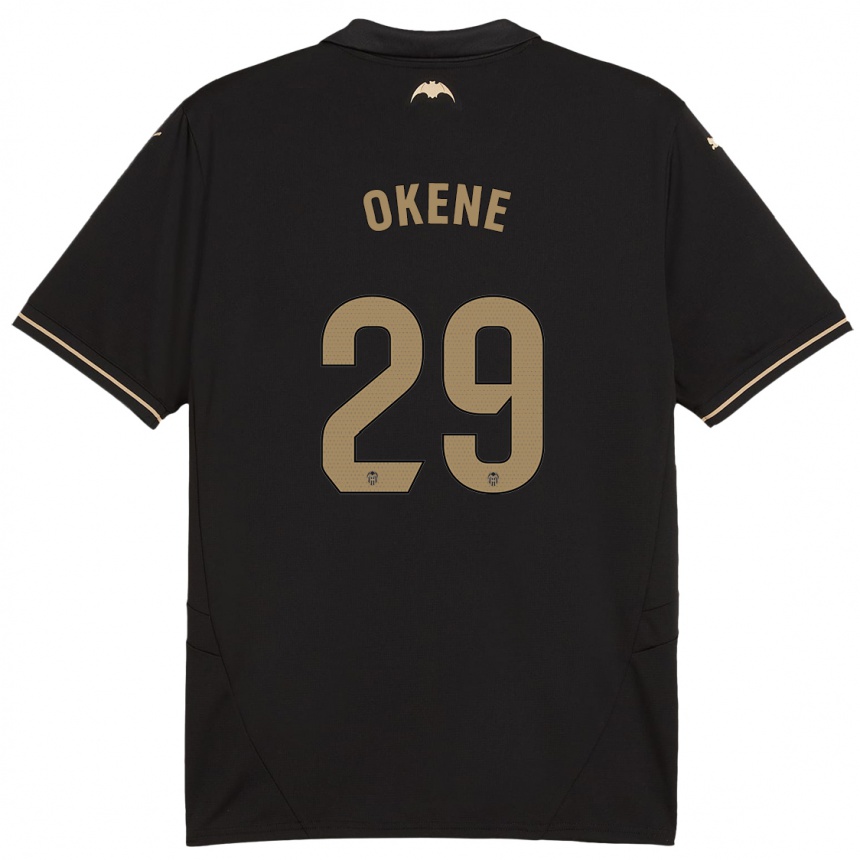 Enfant Football Maillot Andrea Okene #29 Noir Tenues Extérieur 2024/25