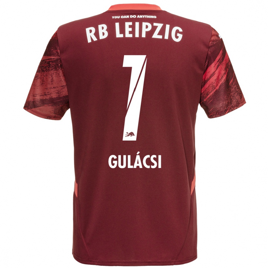 Enfant Football Maillot Péter Gulácsi #1 Bordeaux Tenues Extérieur 2024/25