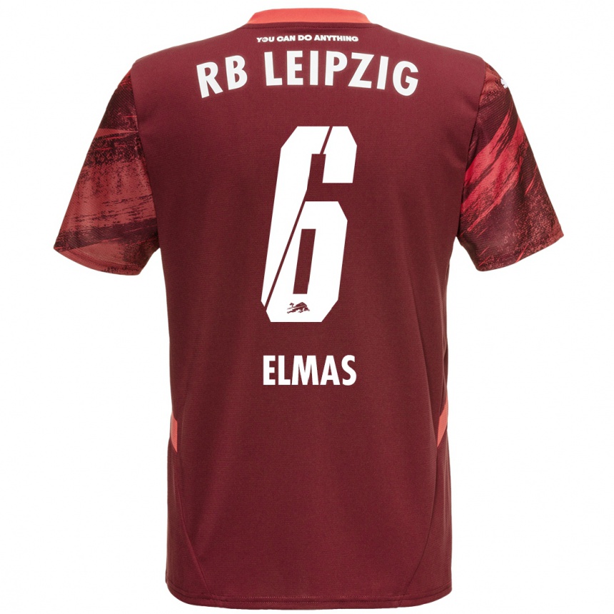 Enfant Football Maillot Eljif Elmas #6 Bordeaux Tenues Extérieur 2024/25