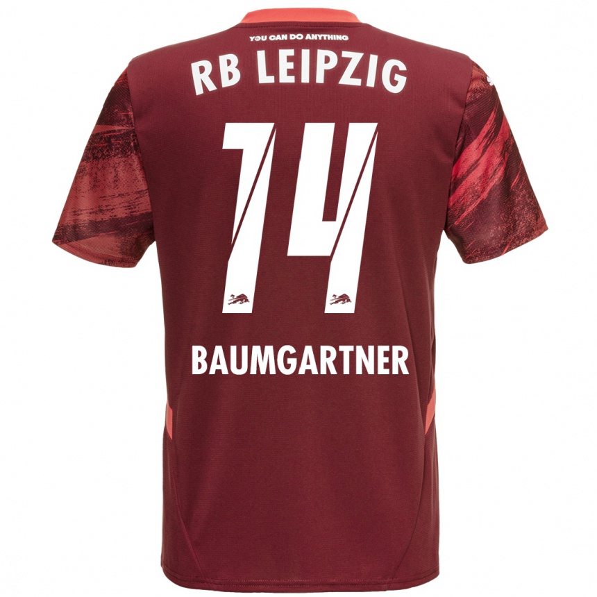 Enfant Football Maillot Christoph Baumgartner #14 Bordeaux Tenues Extérieur 2024/25