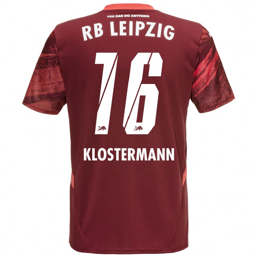 Enfant Football Maillot Lukas Klostermann #16 Bordeaux Tenues Extérieur 2024/25