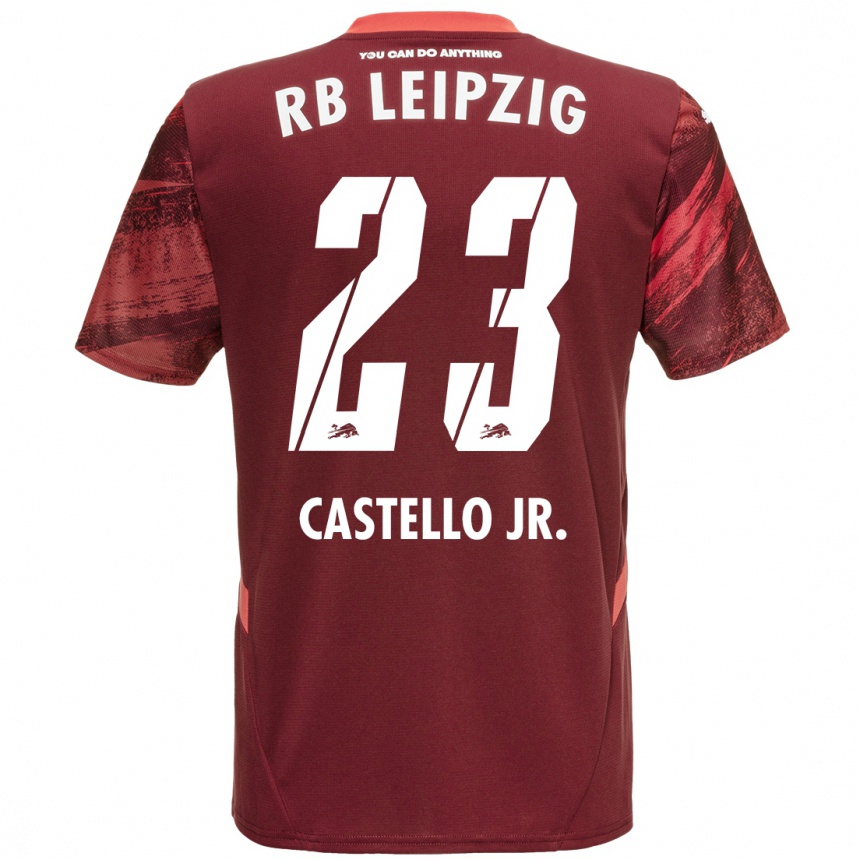 Enfant Football Maillot Castello Lukeba #23 Bordeaux Tenues Extérieur 2024/25