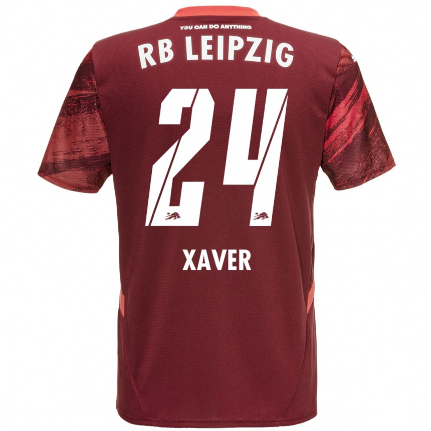 Enfant Football Maillot Xaver Schlager #24 Bordeaux Tenues Extérieur 2024/25