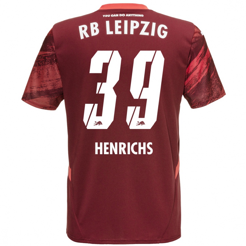 Enfant Football Maillot Benjamin Henrichs #39 Bordeaux Tenues Extérieur 2024/25