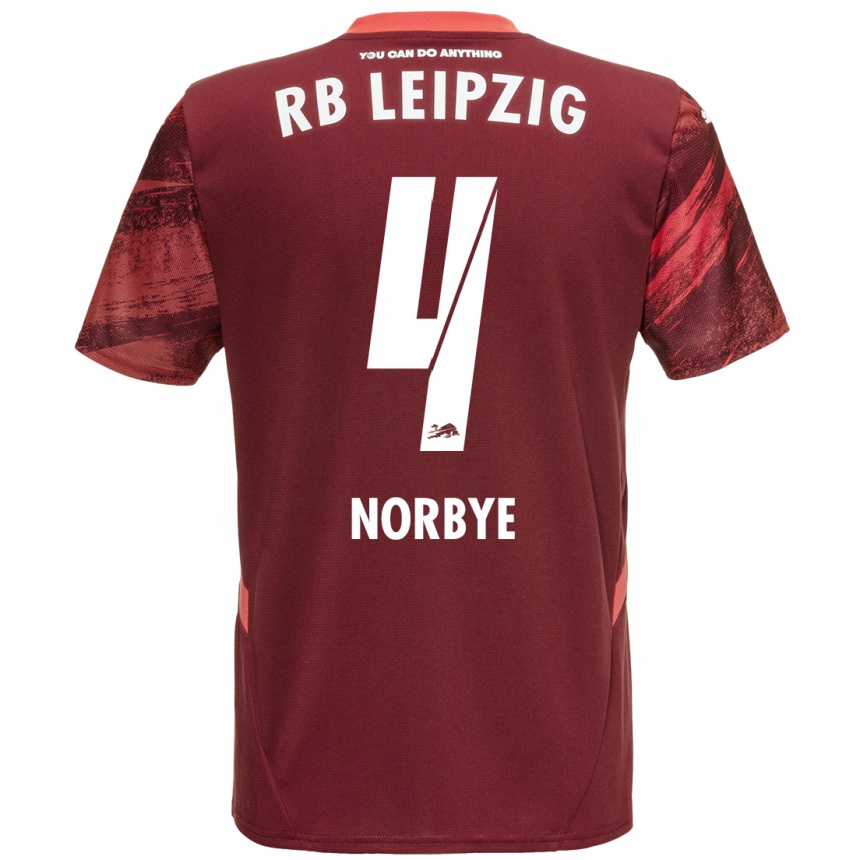 Enfant Football Maillot Jonathan Norbye #4 Bordeaux Tenues Extérieur 2024/25