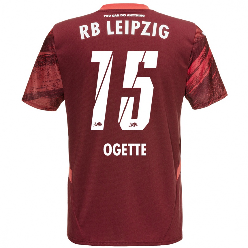 Enfant Football Maillot Israel Ogette #15 Bordeaux Tenues Extérieur 2024/25