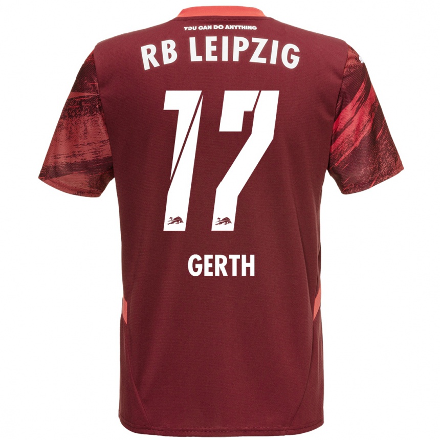 Enfant Football Maillot Amos Gerth #17 Bordeaux Tenues Extérieur 2024/25