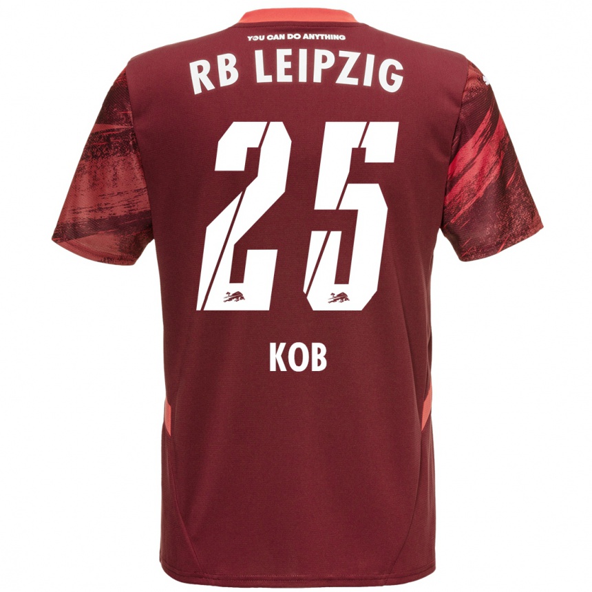 Enfant Football Maillot Leon Koß #25 Bordeaux Tenues Extérieur 2024/25