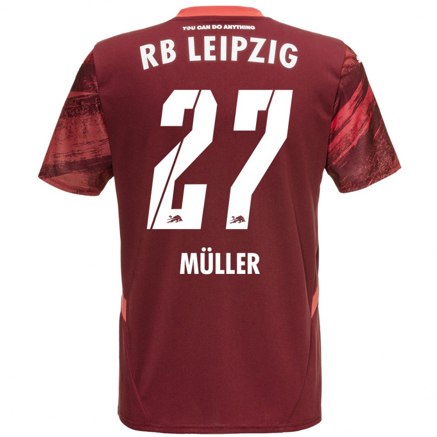 Enfant Football Maillot Marlene Müller #27 Bordeaux Tenues Extérieur 2024/25