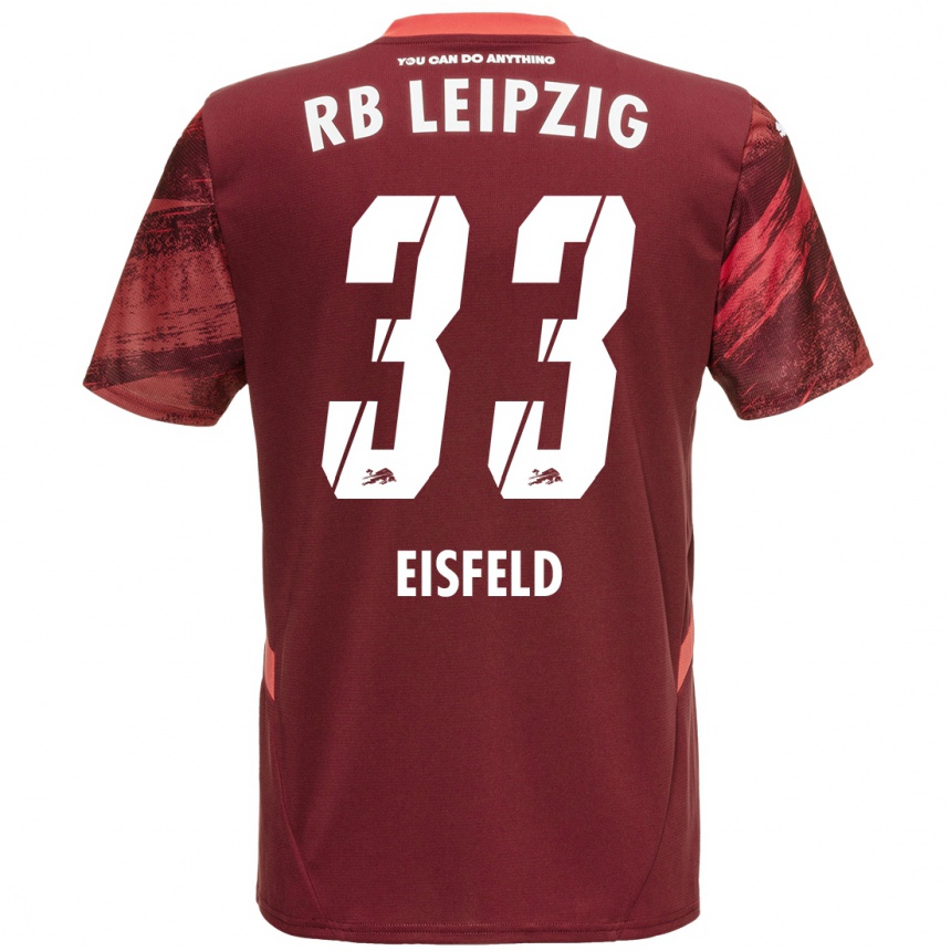 Enfant Football Maillot Tom Eisfeld #33 Bordeaux Tenues Extérieur 2024/25