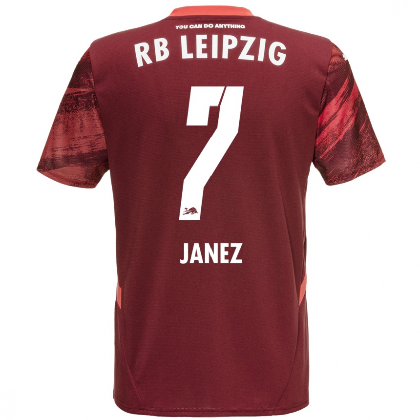 Enfant Football Maillot Korina Lara Janež #7 Bordeaux Tenues Extérieur 2024/25