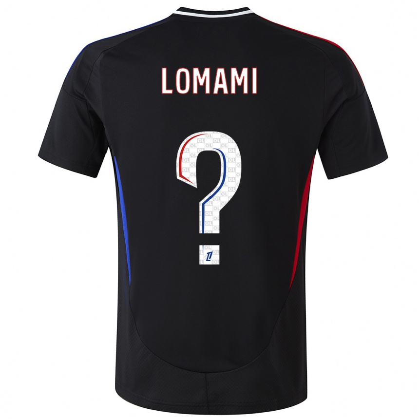 Enfant Football Maillot Irvyn Lomami #0 Noir Tenues Extérieur 2024/25