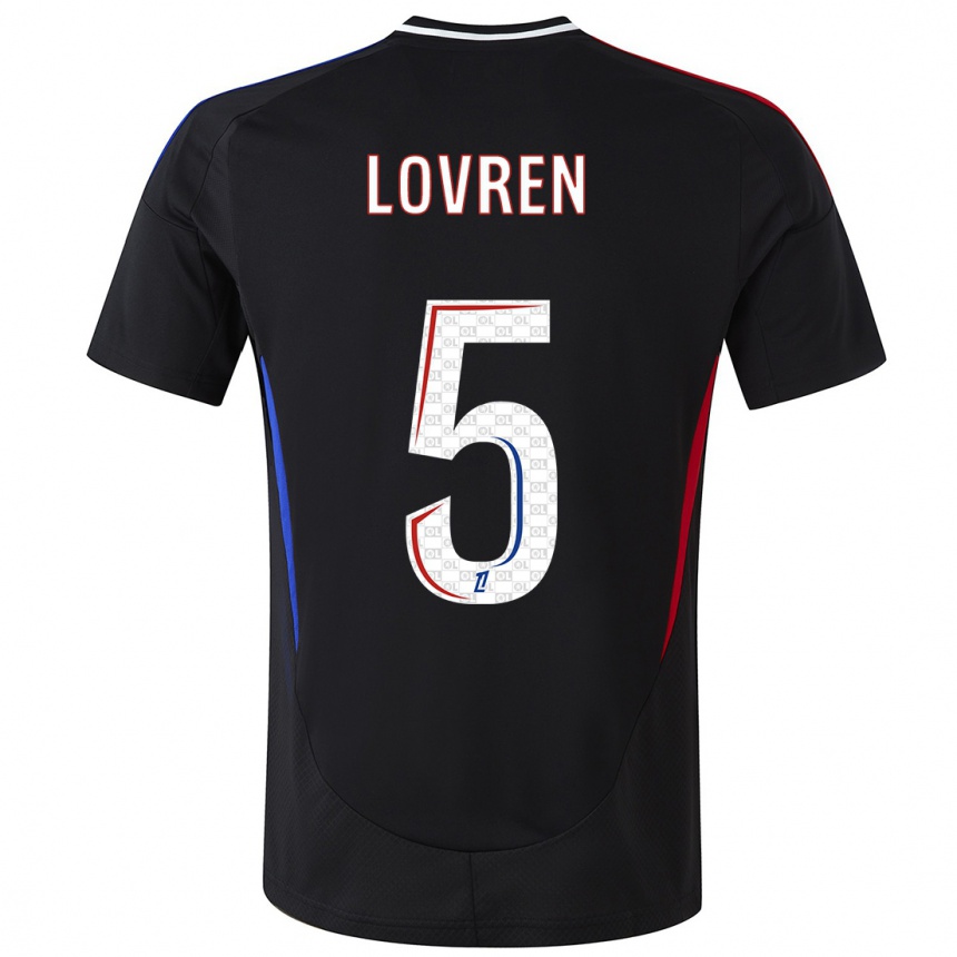 Enfant Football Maillot Dejan Lovren #5 Noir Tenues Extérieur 2024/25