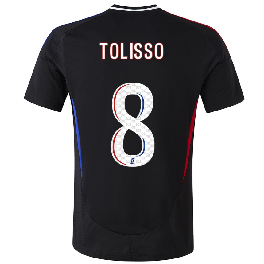 Enfant Football Maillot Corentin Tolisso #8 Noir Tenues Extérieur 2024/25