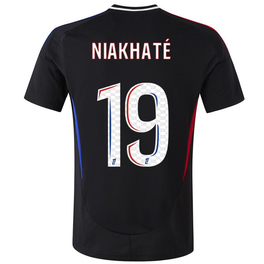 Enfant Football Maillot Moussa Niakhaté #19 Noir Tenues Extérieur 2024/25