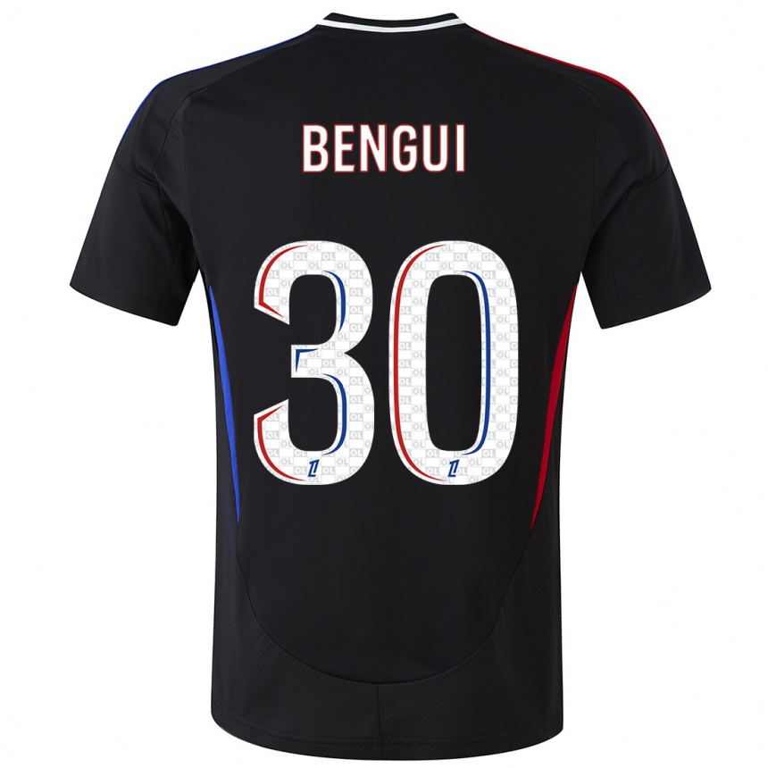 Enfant Football Maillot Justin Bengui Joao #30 Noir Tenues Extérieur 2024/25