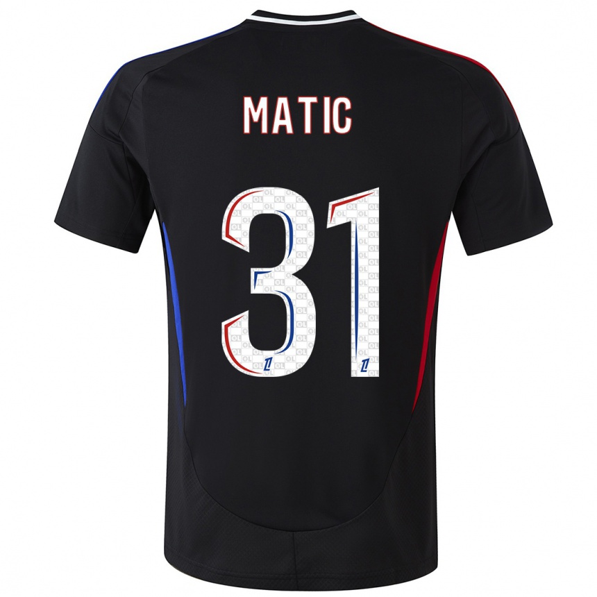 Enfant Football Maillot Nemanja Matic #31 Noir Tenues Extérieur 2024/25