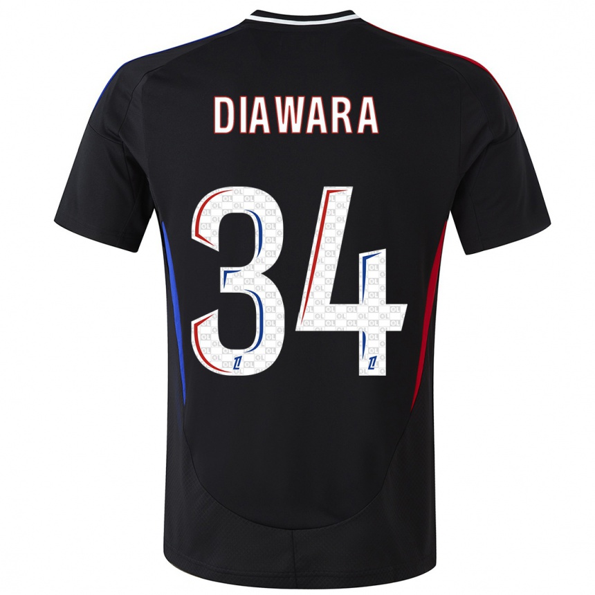 Enfant Football Maillot Mahamadou Diawara #34 Noir Tenues Extérieur 2024/25