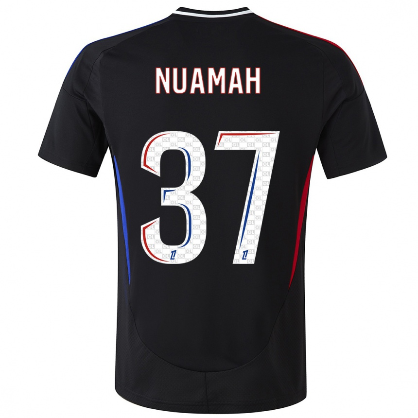 Enfant Football Maillot Ernest Nuamah #37 Noir Tenues Extérieur 2024/25