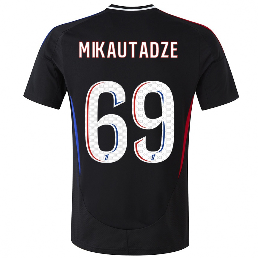 Enfant Football Maillot Georges Mikautadze #69 Noir Tenues Extérieur 2024/25