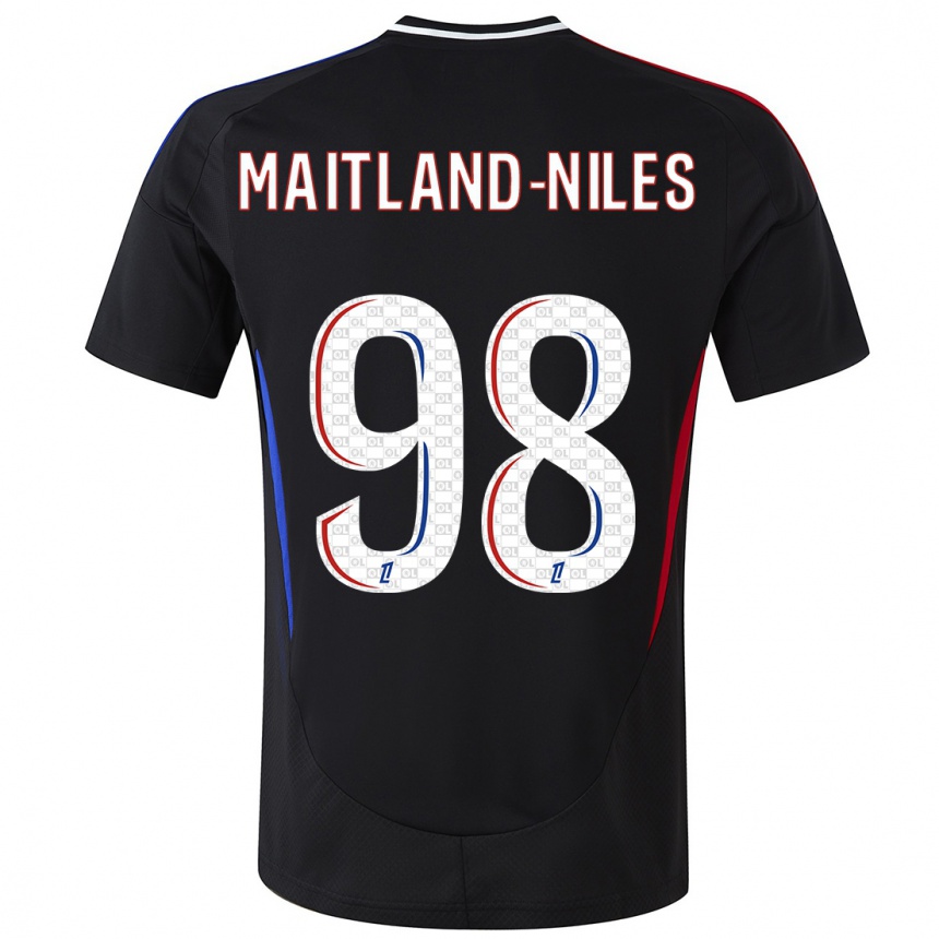 Enfant Football Maillot Ainsley Maitland-Niles #98 Noir Tenues Extérieur 2024/25