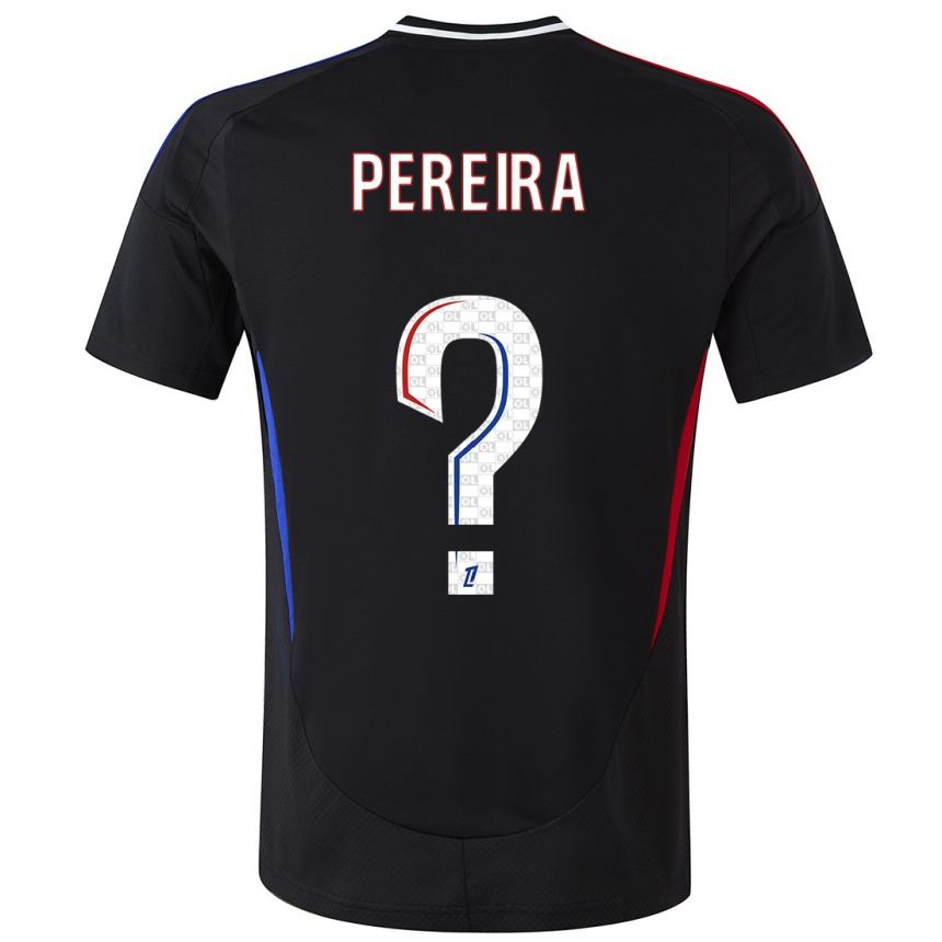 Enfant Football Maillot Mateo Pereira #0 Noir Tenues Extérieur 2024/25