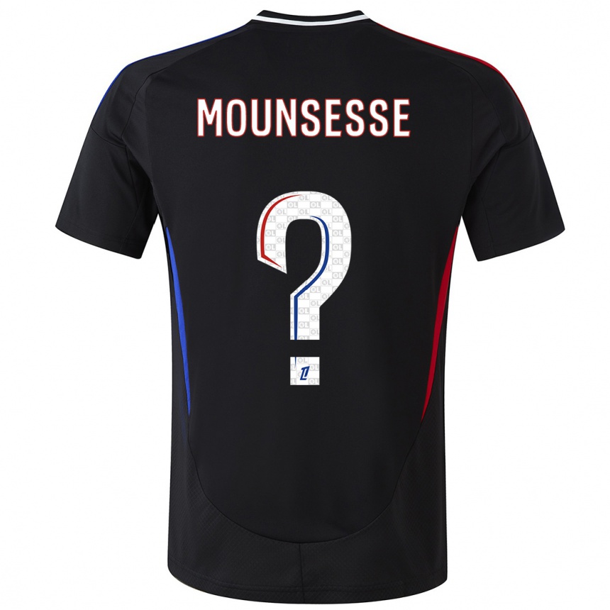 Enfant Football Maillot Jeremy Mounsesse #0 Noir Tenues Extérieur 2024/25