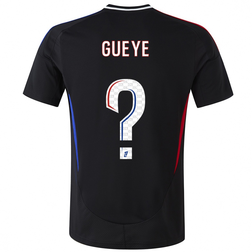 Enfant Football Maillot Thiema Gueye #0 Noir Tenues Extérieur 2024/25