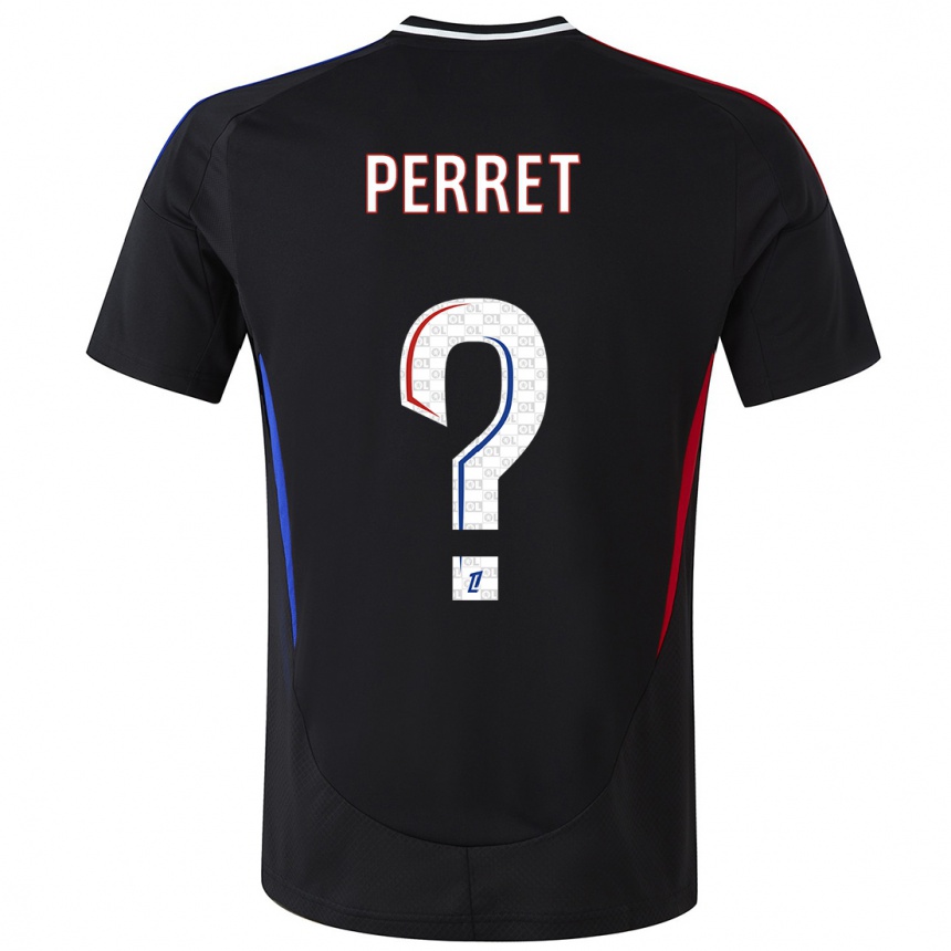 Enfant Football Maillot Romain Perret #0 Noir Tenues Extérieur 2024/25