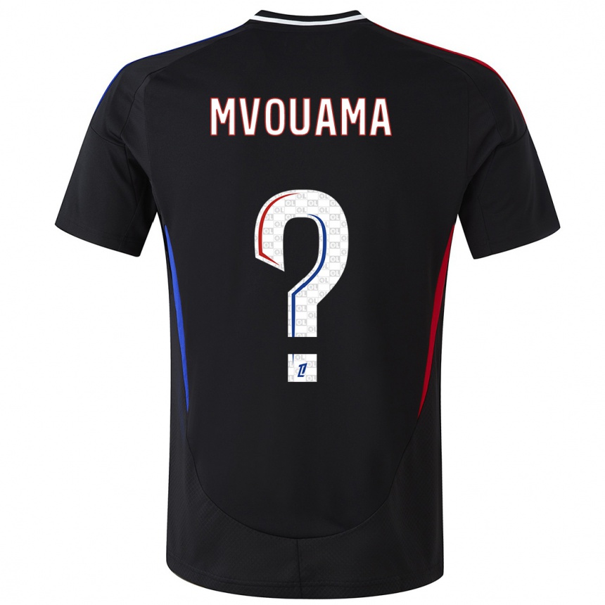 Enfant Football Maillot Olivier Mvouama #0 Noir Tenues Extérieur 2024/25