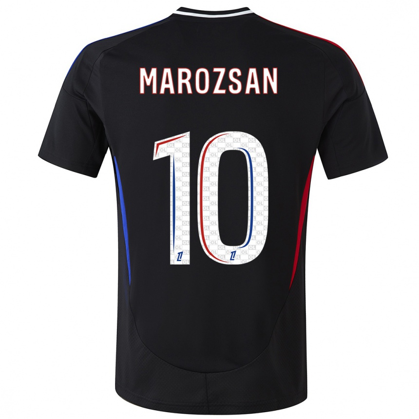 Enfant Football Maillot Dzsenifer Marozsan #10 Noir Tenues Extérieur 2024/25