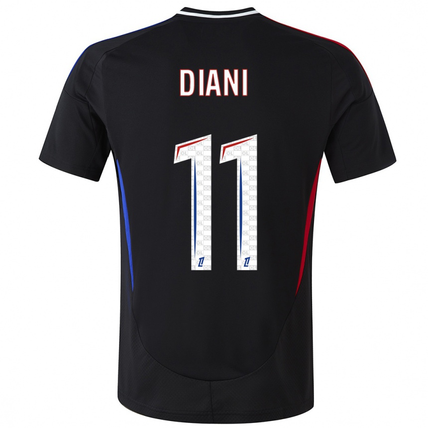 Enfant Football Maillot Kadidiatou Diani #11 Noir Tenues Extérieur 2024/25