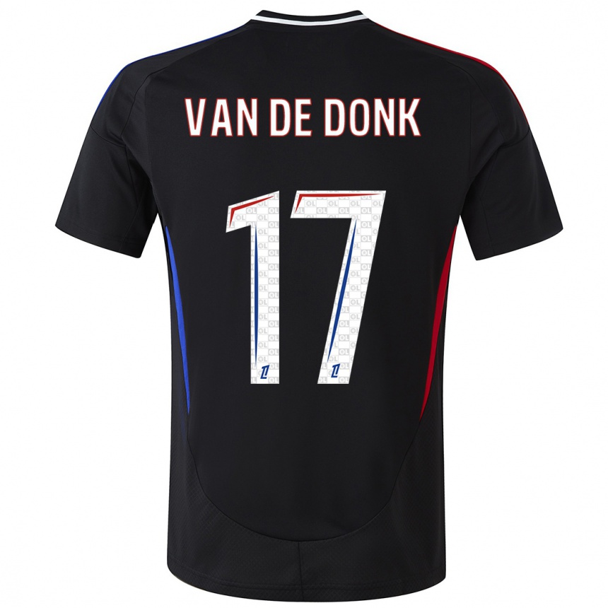 Enfant Football Maillot Danielle Van De Donk #17 Noir Tenues Extérieur 2024/25