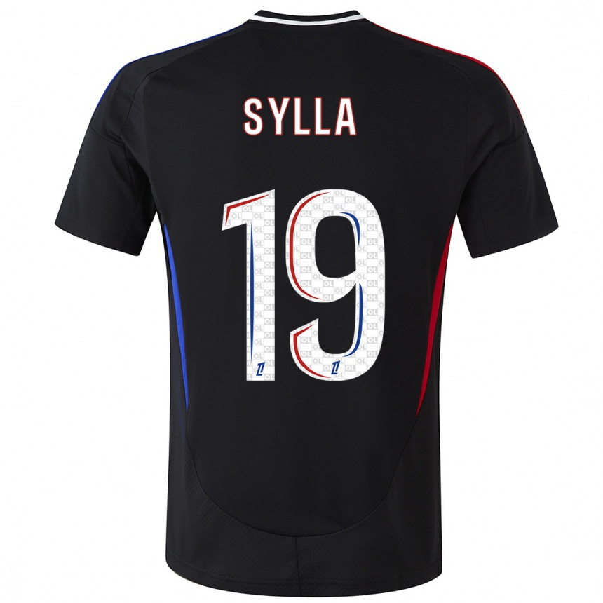 Enfant Football Maillot Kysha Sylla #19 Noir Tenues Extérieur 2024/25