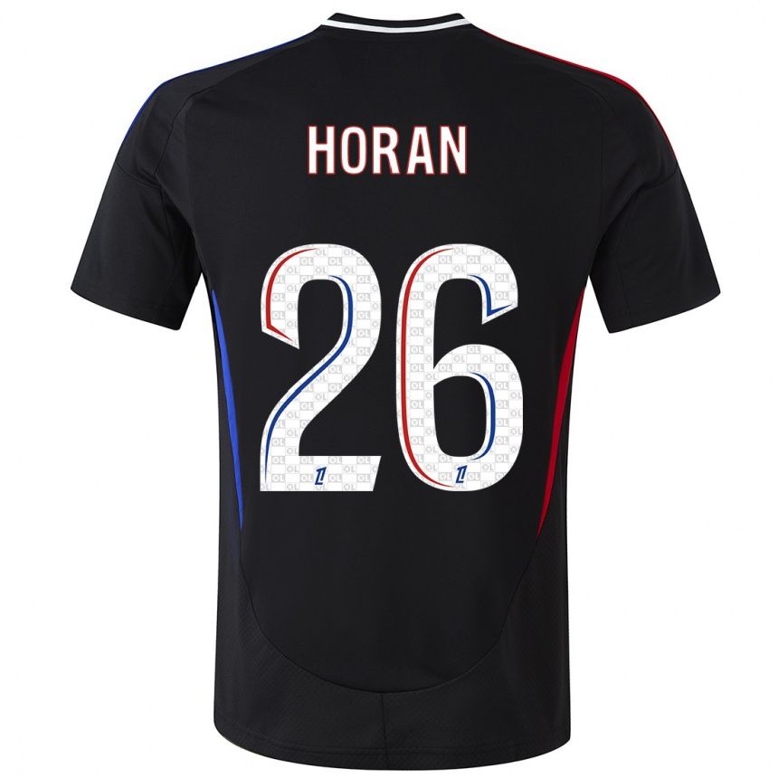 Enfant Football Maillot Lindsey Horan #26 Noir Tenues Extérieur 2024/25