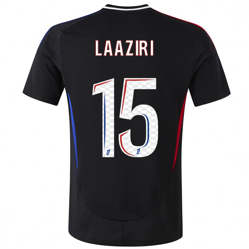 Enfant Football Maillot Achraf Laaziri #15 Noir Tenues Extérieur 2024/25