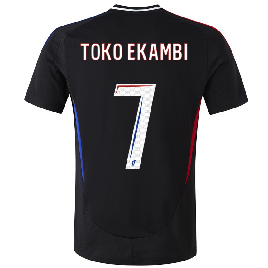 Enfant Football Maillot Karl Toko Ekambi #7 Noir Tenues Extérieur 2024/25