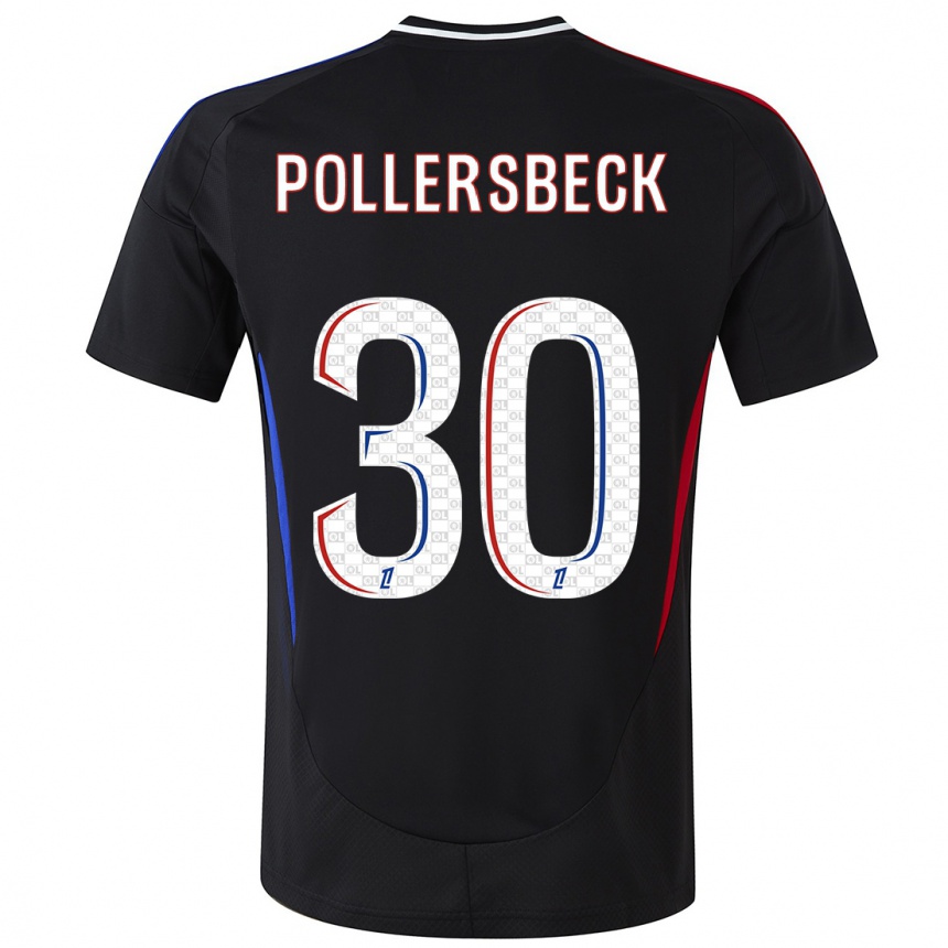 Enfant Football Maillot Julian Pollersbeck #30 Noir Tenues Extérieur 2024/25