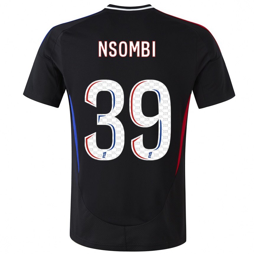 Enfant Football Maillot Gael Nsombi #39 Noir Tenues Extérieur 2024/25