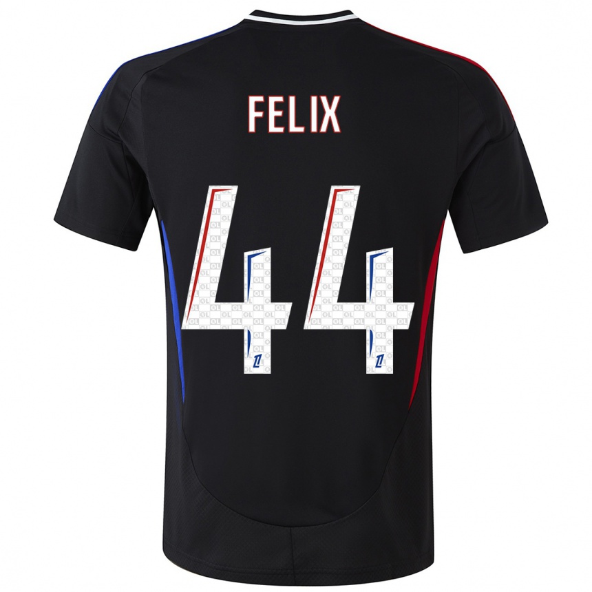 Enfant Football Maillot Marley Felix #44 Noir Tenues Extérieur 2024/25