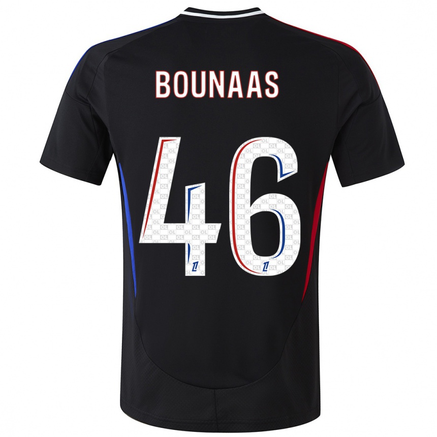 Enfant Football Maillot Idris Bounaas #46 Noir Tenues Extérieur 2024/25