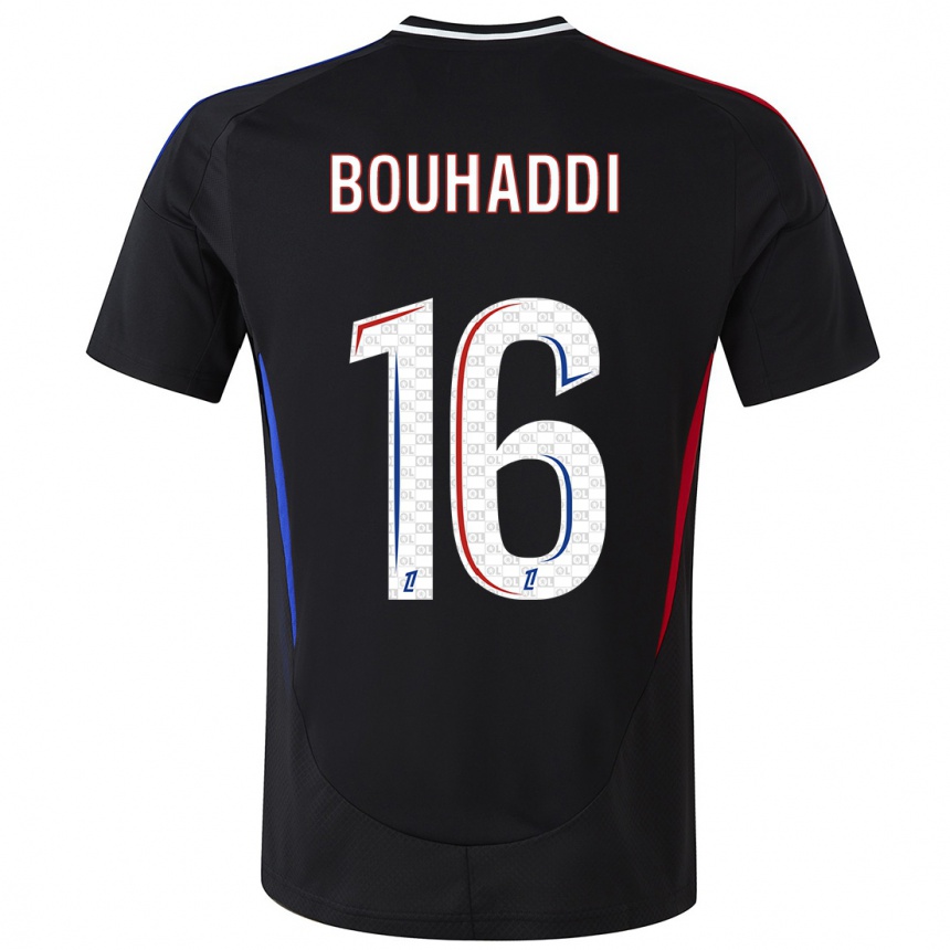 Enfant Football Maillot Sarah Bouhaddi #16 Noir Tenues Extérieur 2024/25