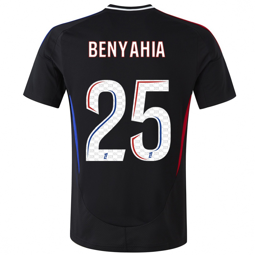 Enfant Football Maillot Ines Benyahia #25 Noir Tenues Extérieur 2024/25