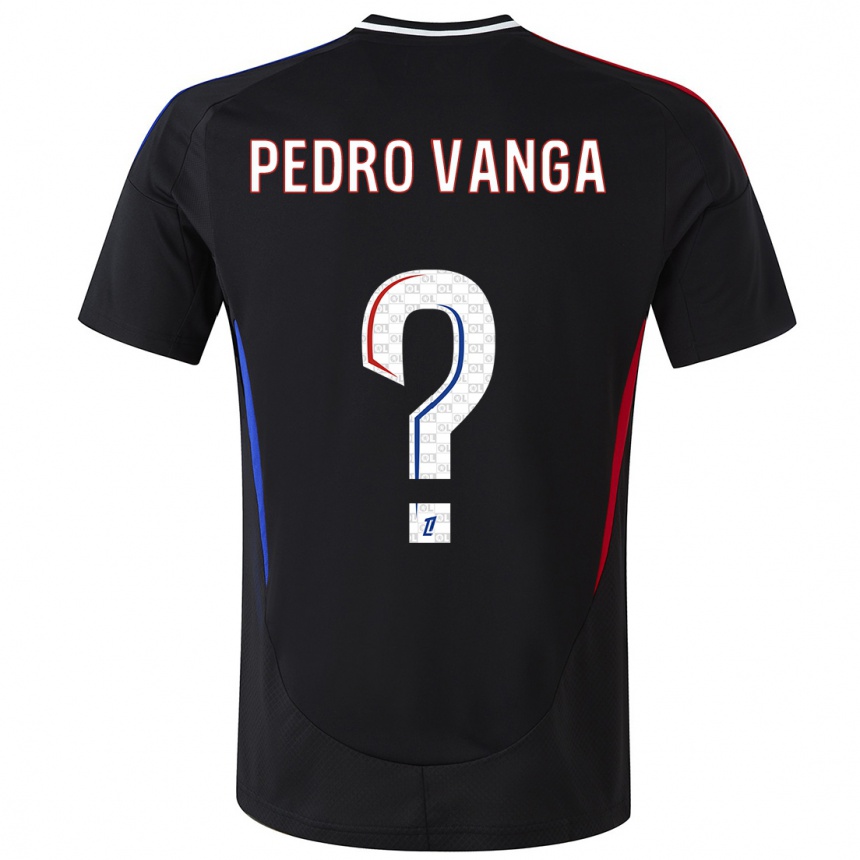 Enfant Football Maillot Emerson Pedro Vanga #0 Noir Tenues Extérieur 2024/25