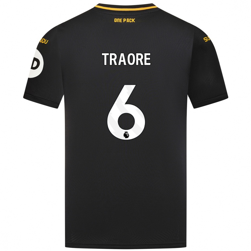 Enfant Football Maillot Boubacar Traoré #6 Noir Tenues Extérieur 2024/25