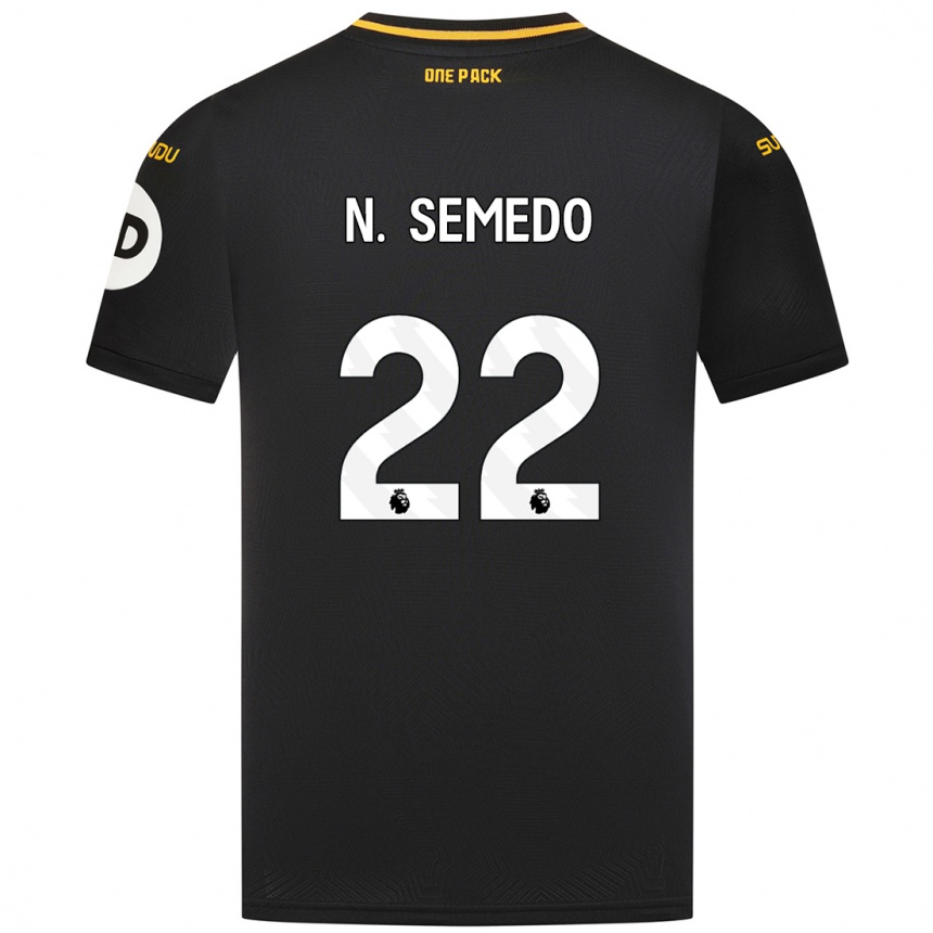 Enfant Football Maillot Nélson Semedo #22 Noir Tenues Extérieur 2024/25