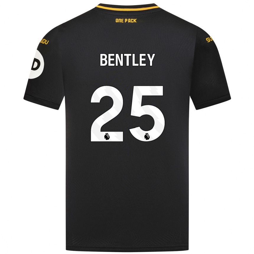 Enfant Football Maillot Daniel Bentley #25 Noir Tenues Extérieur 2024/25