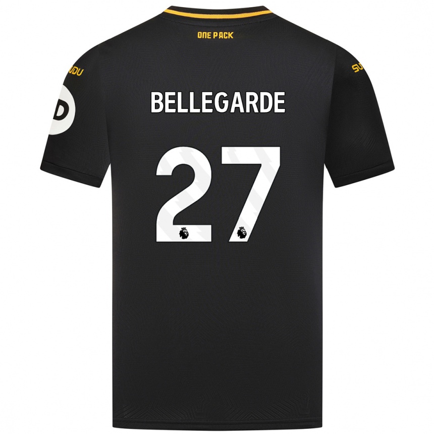 Enfant Football Maillot Jean-Ricner Bellegarde #27 Noir Tenues Extérieur 2024/25