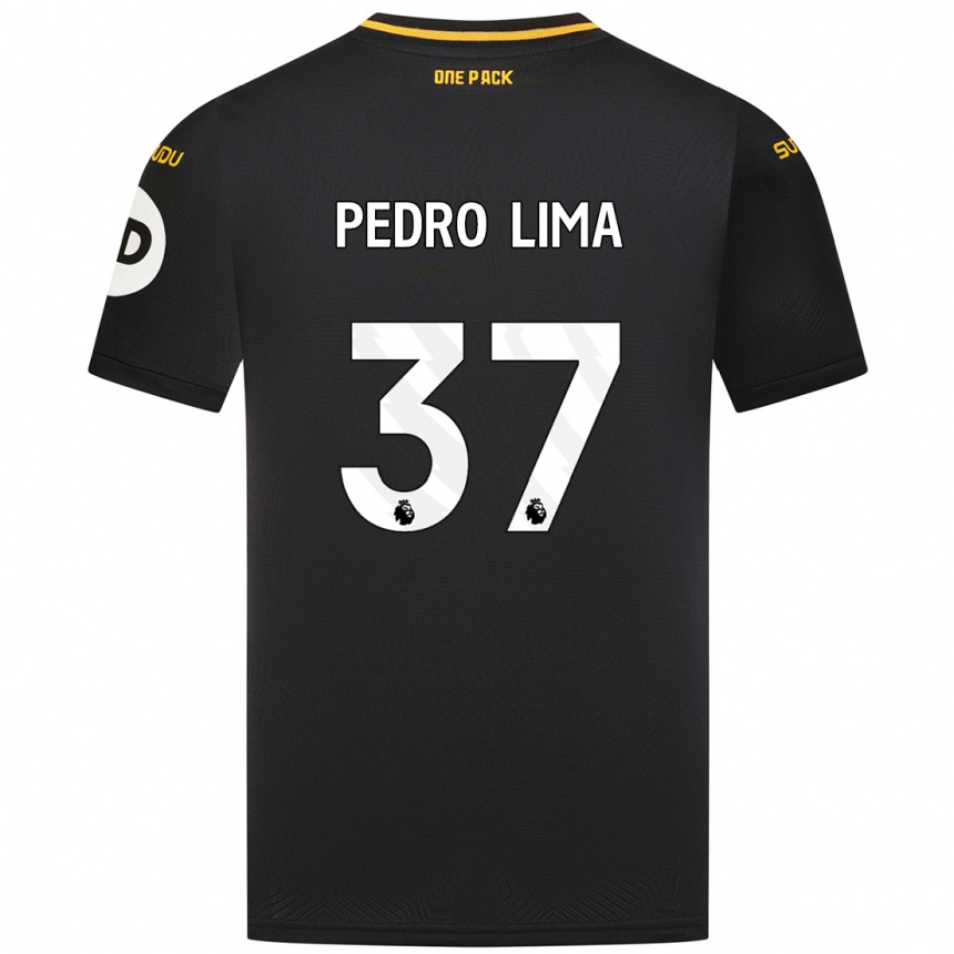 Enfant Football Maillot Pedro Lima #37 Noir Tenues Extérieur 2024/25